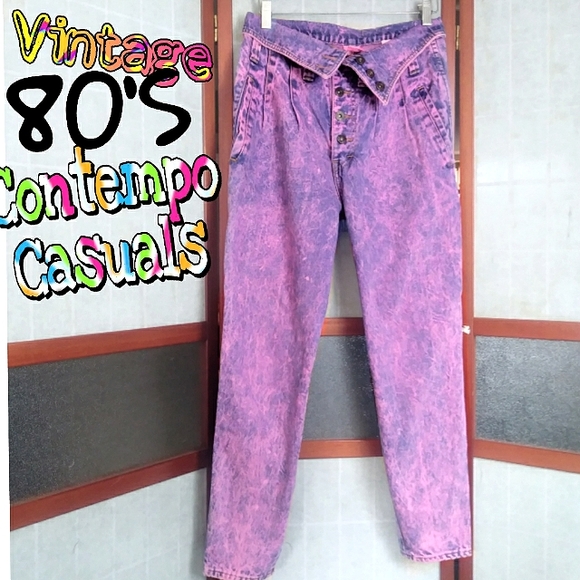 Vintage Denim - Acid wash button fly jeans
